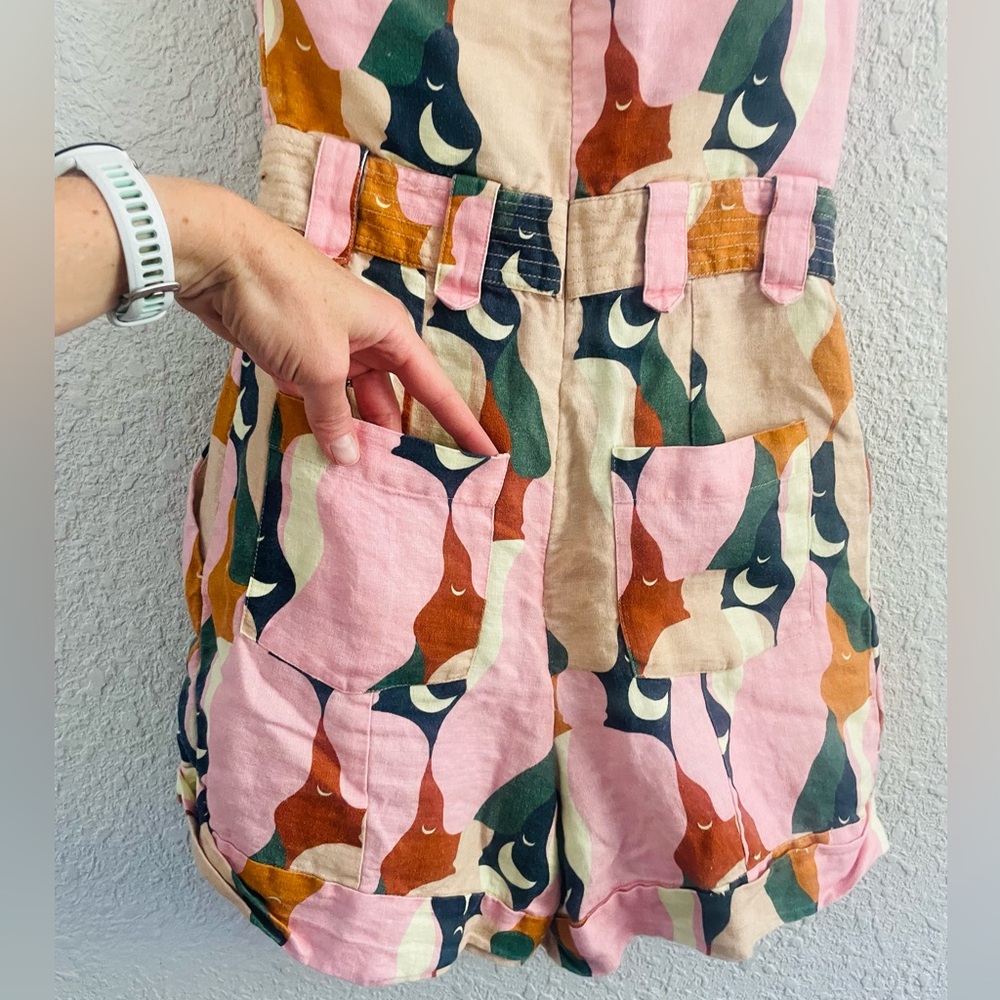 FARM Rio Abstract One-Shoulder Jumpsuit - Picture 9 of 16